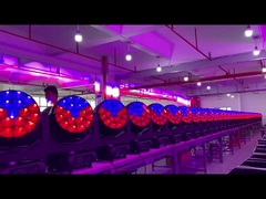 Stadium die hoofdlicht bewegen